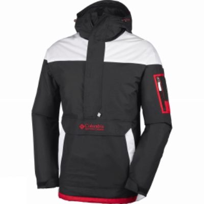 Columbia Mens Challenger Pullover Black / White Columbia Mens Challenger Pullover Black / White